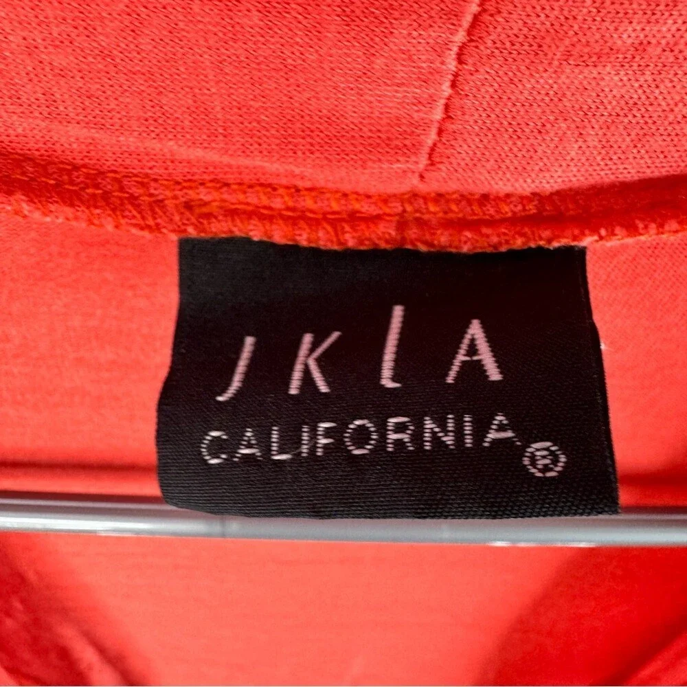 Jkla California cardigan waterfall Women's orange Red Open Front Cardigan